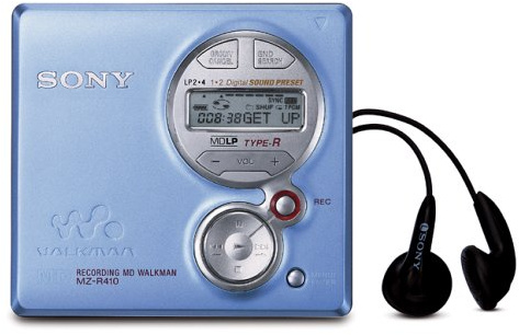 Sony MZ-R410 Blue MiniDisc Walkman