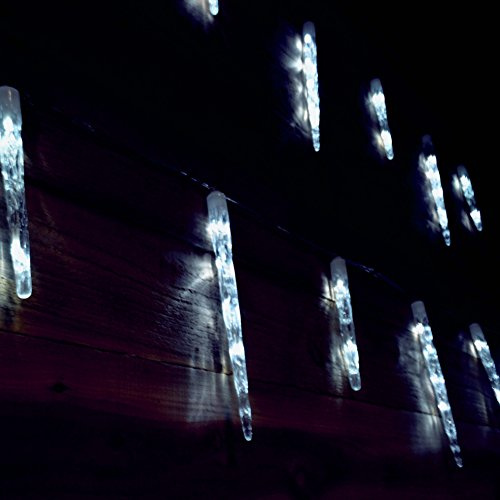 Premier Chasing Big Icicle Lights-White, 24, Multi Colour Led, JNS_405168