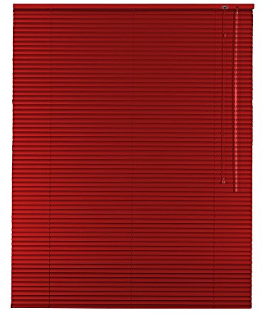 Original Easy-Shadow Aluminium Jalousie Jalousette Breite 170 x 175 cm Höhe in Farbe rot - Bedienseite rechts - Fensterjalousie Jalousien Alu-Jalousien Alu-Jalousetten Fenster Rollo Lamellenbreite 25 mm Lamellen / Maßanfertigung