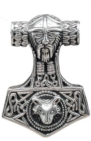 Martillo de Thor colgante de plata de ley 925 Nº 143