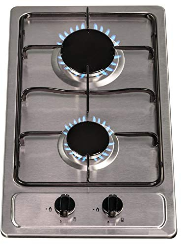 SIA SSG301SS 30cm Compact Domino Gas Hob In Stainless Steel With LPG Kit