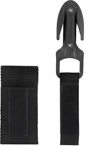 Qinlorgo Cuchillo de Corte de Buceo, Cuchillo de Corte de Buceo seco Equipo de Buceo(Negro)