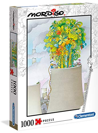 Clementoni 39535 Mordillo Das Heilmittel – Puzzle 1000 Teile, Geschicklichkeitsspiel für die ganze Familie, buntes Legespiel, Erwachsenenpuzzle ab 14 Jahren