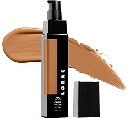 LORAC, PRO Foundation, Fondotinta, Copertura da Medium a Full, con Vitamina C, Senza Fragranze e Vegano, Non Testato su Animali, Tonalitá 18