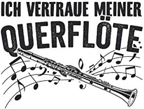 Ich vertraue meiner Querflöte: Notenheft: A5 120 Seiten Notenblock Flöte Musikschule Flötenspieler