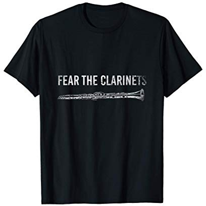 Fanfare Drôle Cadeau Pour Clarinettiste Clarinette T-Shirt