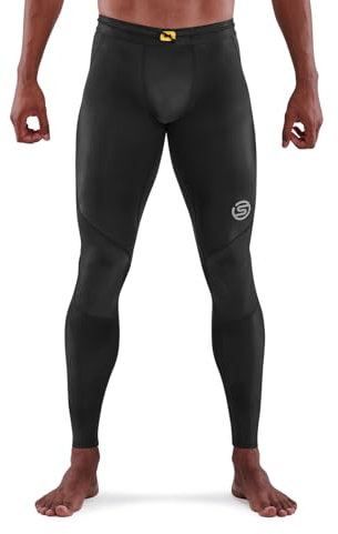 Skins Collant Long de Compression série 3 Performance Pantalon, Noir, L Homme