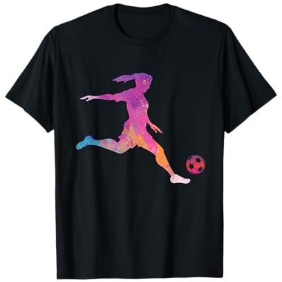 Joueur de Football Femmes Football Cadeau Football Fille T-Shirt
