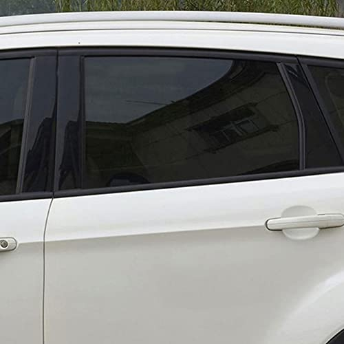 iSpchen Tönungsfolie Auto Scheibentönungsfolie Autofolie Scheiben Folie Fenster Sonnenschutzfolie Auto Verdunkelungsfolie Autoscheiben Sonnenschutz Scheibenfolie,50x600cm,50% Verdunkelung Schwarz