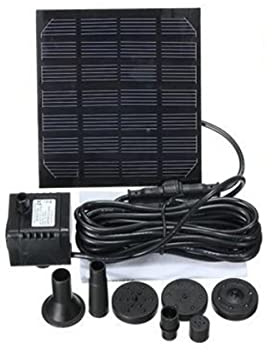 BEEYNG Soldriven Pump för Båtförankring Automatisk 1. 2W 180 L/H Soldriven Trädgårdsfontänpump, Bärbar Soldriven Fontänvattenpump