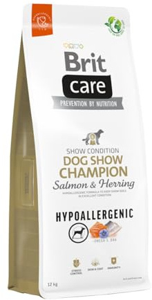 Brit Care Allergivänlig vuxen hundshow mästare lax och sill – torr hundmat – 12 kg