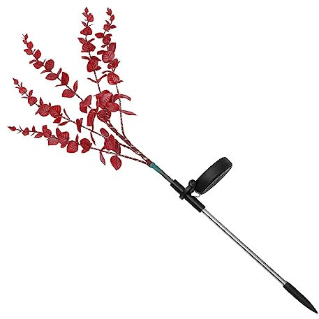 OSALADI Lampada Solare Decorativa per Giardino e Vialetti, Rossa 1 Pezzo