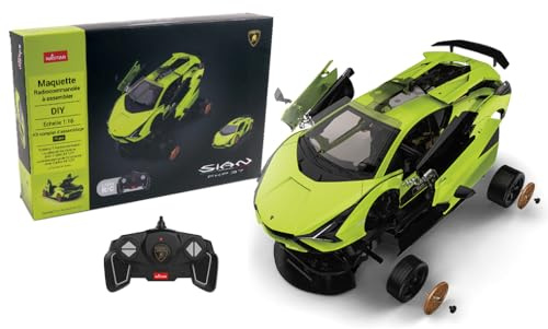 TURBO CHALLENGE - Lamborghini Sian - RC Prestige - 095622 - Ferngesteuertes Auto - Grün - 1/18 - Bausatz - Batterien Nicht enthalten - Kunststoff - Ab 6 Jahren