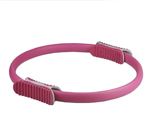 Aro de Pilates para Entrenamiento - Anillo de Yoga con Doble Asa – Círculo Pilates Fitness de Resistencia y Flexibilidad - Aro mágico para piernas y Brazos.