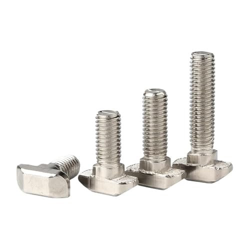 10 Teile/los 45-M8 Vernickelter Stahl T Hammerkopfschraube Aluminium Verbindungsschrauben for EU/45 Aluminiumprofile(20mm)