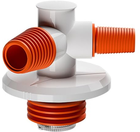 Vbnuyhim Adaptateur de raccordement pour siphon de sol, raccord de siphon de sol de machine à laver, pièce en T de vidange de sol | Raccord de tuyau polyvalent pour cave, salle de douche et autres