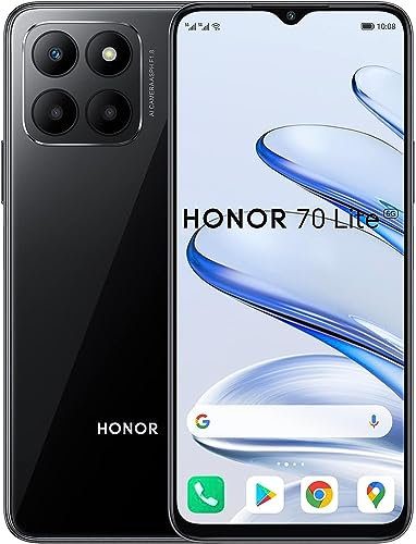 HONOR 70 Lite, Smartphone 5G, FullView 6.5 Pouces 90 Hz, 4 Go + 128 Go, 5000 mAh, Android 12, Double SIM (Reconditionné)