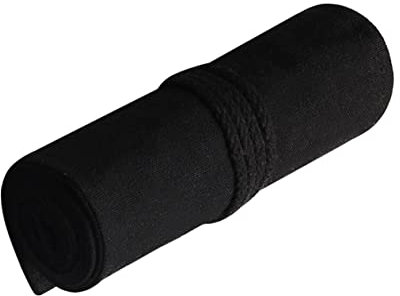 SEWACC Portable Canvas Pencil Roll Wrap Pencil Bag Storage Organizer for Artists Drawing and Sketching The Go