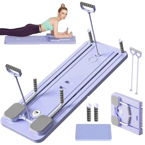 LOMUG Pilates Board, Pilates Reformer Maschine, Bauch Trainingsgerät Multifunktional, ideal für Anfänger und Profis