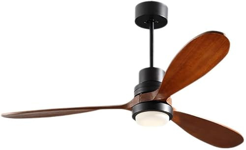 OZBME Ventilatore da soffitto in Legno con luci, Luce dimmerabile con Telecomando, lampadario Moderno da 42'' per Cucina, Camera da Letto, Sala da Pranzo, Soggiorno Moderno