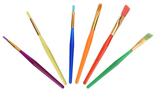 GLOGLOW Pincel de Pastel, Pincel de Decoración de Lápiz, Herramientas de Hornear de Bricolaje, Ideal para Hornear Amantes del de Pastel, 6 Piezas Pequeñas para Colorear de Fondant Nan Cocina