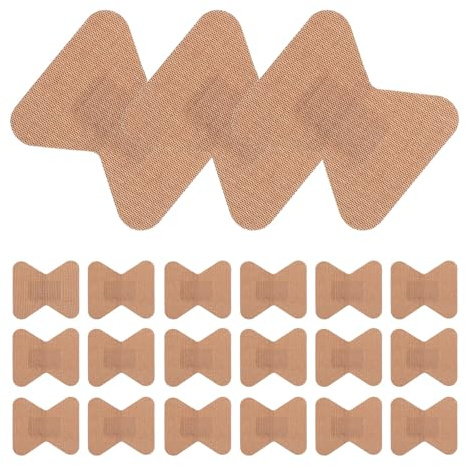 VICASKY 50pcs Breathable Elastic Fabric Finger Tip Bandages, Small Butterfly Shape Knuckle Wound Protectors for Finger Care and Athletic Use