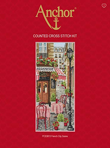 Anchor Kreuzstich-Set Französische Stadtszene, Zählmuster