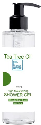 3in1 Duschgel, Badegel, Shampoo 200ml | Reduziert Körpergeruch | Fitnessstudio/Schwimmbäder | Haut/Haarpflege | Akne/Mitesser, Natural