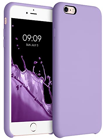 kwmobile Handyhülle für Apple iPhone 6 Plus / 6S Plus Hülle - Case Silikon - Kabelloses Laden - Schutzhülle Cover in Veilchen Lila