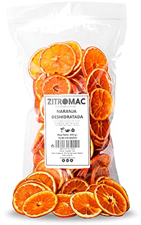 200 gr Arancia Essiccata per Cocktail 100% Naturale-Fette di Arancia Secca Non Zuccherata per Decorazione Commestibile Mixology-Frutta Disidratata Senza Zucchero o Additivi-Gin Tonic Aperol