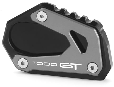 Modeer Für GSX-S 1000GT 2022 2023 2024 2025 Motorrad CNC Unterstützung Verlängerungsplatte Ständer Seitenständer Pad gsxs 1000 gt gsxs1000gt Zubehör (Grau)