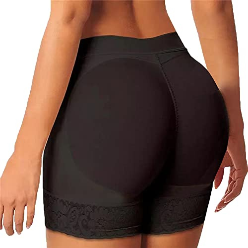FDEETY Bragas levantadoras de glúteos, Almohadillas potenciadoras de Cadera, Pantalones Cortos, Ropa Interior sin Costuras, Control de Barriga, Faja Moldeadora de Cuerpo, Pantalones Cortos
