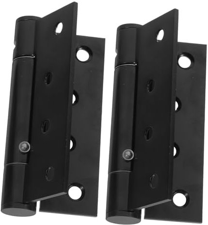 Angoily 2 pcs Automatic Door Closer self Closing Door Hinges Front Hinges Closer fire Exterior gate s Garage Invisible Aluminum Alloy