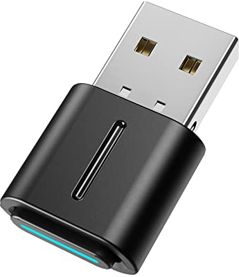 Smof USB Bluetooth Audio Adapter für den Anschluss von Kopfhörern an PS5, PS4, Switch, PC. aptX Low Latency Wireless Audio Dongle Unterstützung, Keine Treiberinstallation erforderlich
