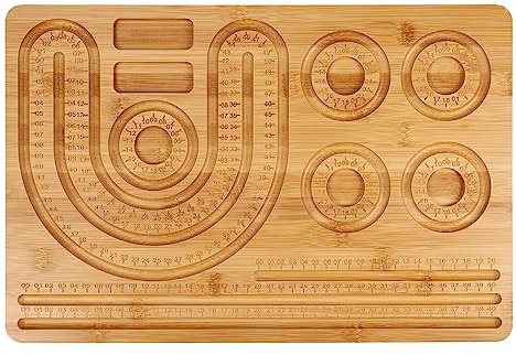 Pannello di Design di Gioielli, Colore del Legno Robusto Wood Bead Boards Modello di Creazione Bead Boards for Jewelry per Gioielli con Collana di Braccialetti di Perline di Design Fai da Te