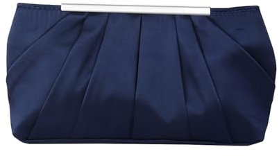 Fililogor Damen Satin Clutch Bag, Elegante Plissee Tasche Abendtasche, Bankett Tasche für Rose, Gala, Party, Hochzeit