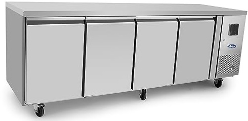 Table Réfrigérée Positive 4 Portes - Profondeur 600 - Atosa