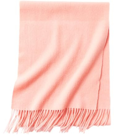Dvbfufv Winter Damen Lange Kaschmir Schal Frauen Luxus Kaschmir Schal Damen Warm Dicke Weiche Solide Schal Wrap, Rosa (Crystal Pink), One size