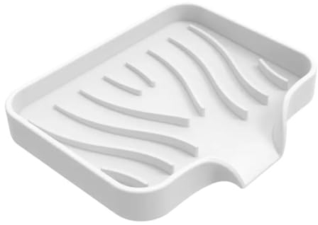 Seifenschale Silikon mit Ablauf, Seifenablage biegsam Seifenhalter rutschfest für Badezimmer Küche