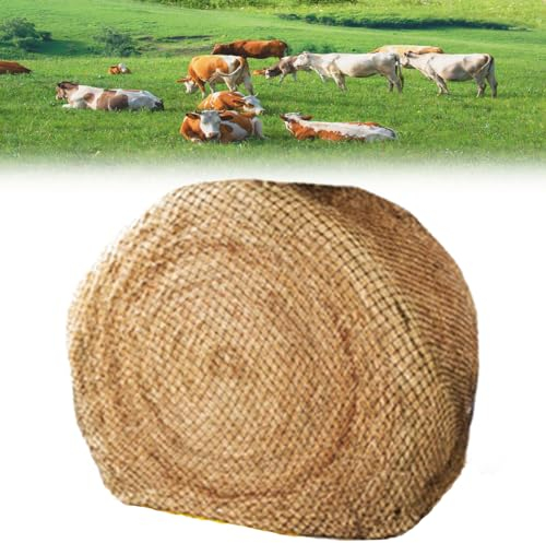 Alimentador de heno lento sin nudos Bolsa de almacenamiento de fardos heno negro Suministros alimentación ecuestre adecuados para caballos, vacas, cabras y ovejas Alimentación durante todo el día,3XL