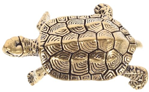 HOLIDYOYO Messing Schildkrötenfigur Gold als Tischdeko für Zuhause