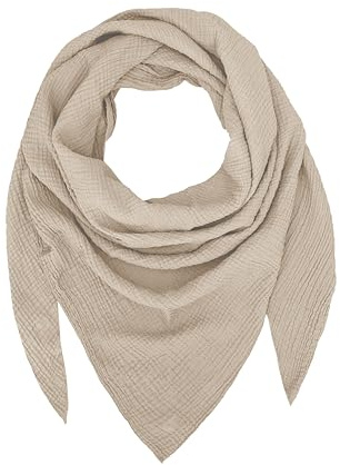 TMK Weiches und leichtes Unisex-Dreieckstuch aus 100% Baumwolle cod.9485