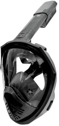Kasanni Maschera Snorkeling Adulto 180 ° Maschera Subacquea Maschera Snorkeling Integrale Snorkeling Mask Antiappannamento Hd, Compatibile Con Action Cam, Adatto Per Adolescenti e Adulti (S/M)