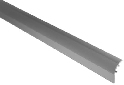 Anpassungsprofil SILBER, mit Lamellendübel Höhenausgleich 0-17,5 mm Höhenausgleichsprofil, 90cm, Breite 37 mm, Übergangsprofil Dehnungsfugenprofil Abdeckleiste (Silber, B: 37mm mit Lamellendübel)