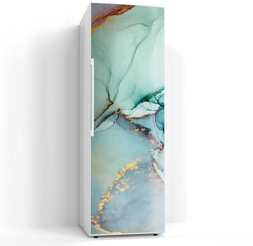 DEQORI Magnetfolie für Kühlschrank 60x180 cm | Motiv Zerlaufene Wasserfarbe | dekorative Magnetmatte Gefrierschrank Schutz | Magnet Deko-Folie selbstklebend, magnetisch & wasserabweisend