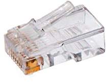 Zarivy Clavija telefónica 8 vías ADSL categoría 5 retráctil, ideal para conexiones de red y telefonía.