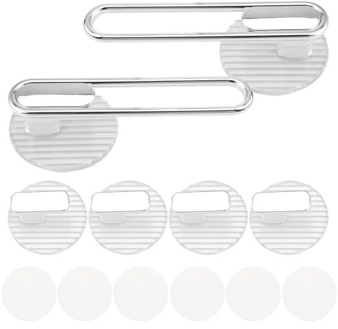 Haargummis, ohne Bohren, elegant, zur Aufbewahrung von Haarreifen, Kette, Schmuckhalter, Acryl, 6 Stück