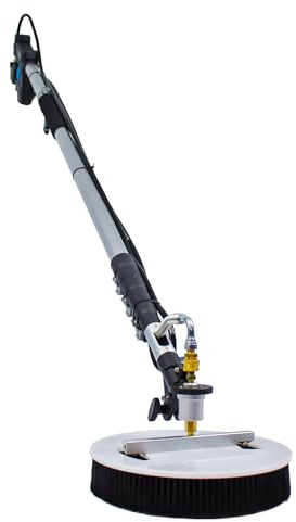Equip2clean Aquaspray Solar Panel Cleaning Kit with 18 ft Telescopic Lance & Rotary Brush | Telescopic Window Cleaner for Roof & Conservatory Cleaning | Solar Panel Cleaner for Pressure Washer