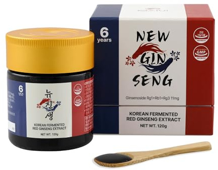 SAMSIDAE – Nuovo Ginseng Rosso Coreano Fermentato, Estratto Concentrato 120g, Doppia Formula Innovativa (Classico + Fermentato), Radici di 6 anni, Alto Contenuto di Ginsenosidi 11 mg/g, Cura di 4 mesi