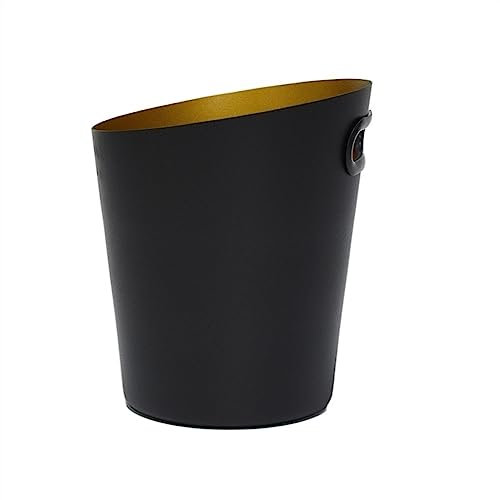 NexaGeniX sektkübel Edelstahl-Eiskübel-Kühler, Whisky-Weinbar-Zubehör, Champagner-Eimer-Kühler, geeignet for Cocktail-Party, Weinflasche, Restaurant, Bar-Party eiskübel(Schwarz)